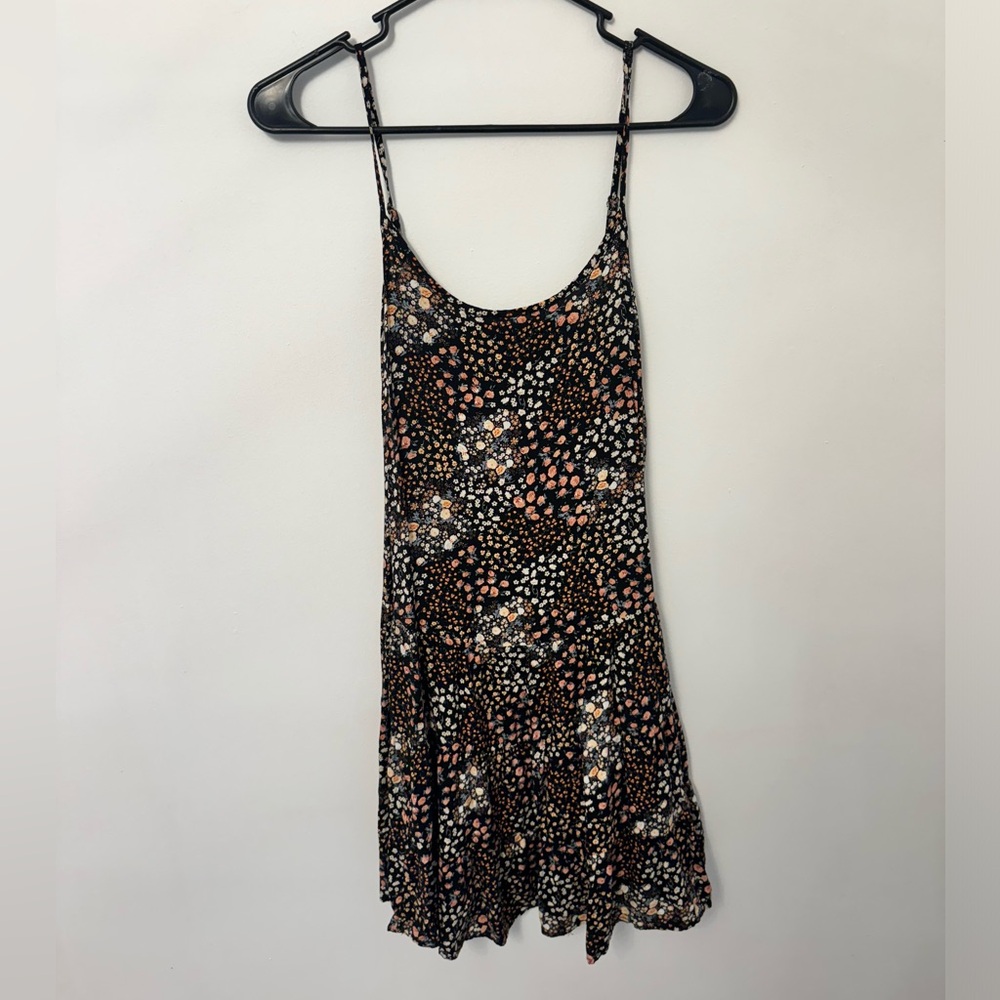 Black floral Sundress